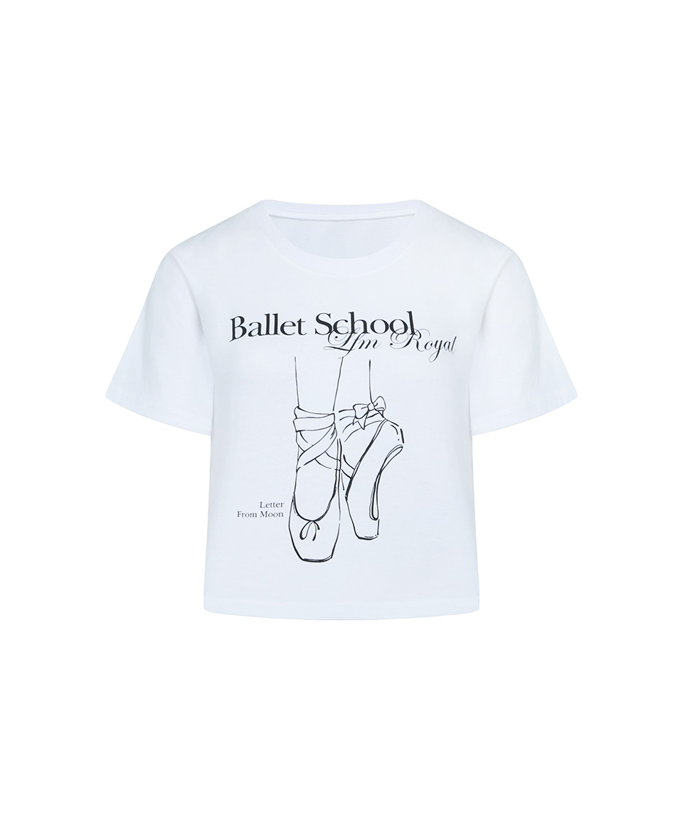 Toe Shoes T-shirts ( White )