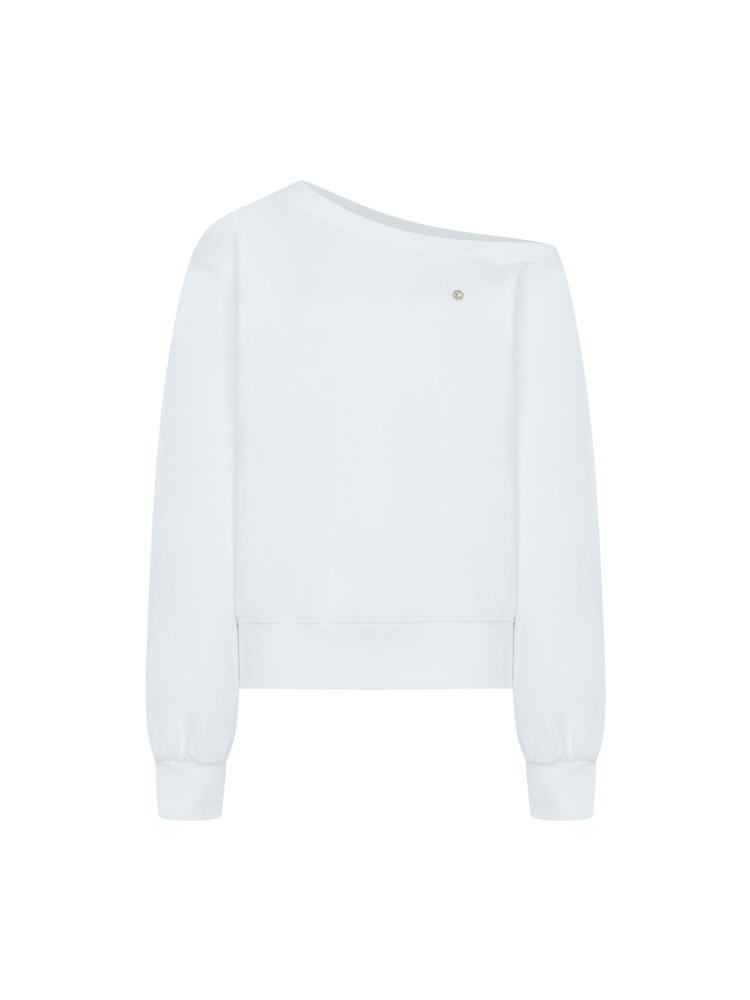 [3월 11일 예약배송] Edin Off-shoulder Sweatshirt ( Ivory )